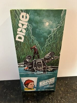 VINTAGE Star Wars El Imperio Contraataca Dixie Fun Cups X-wing Nuevo Foto 1 de 4