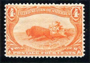 #287 4ct Trans Miss - Mint - Lightly Hinged No Remnant - CV $300 - Exc Margins - Picture 1 of 2