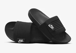 NIKE OFFCOURT ADJUST SLIDE BLACK SPORT SANDALS DQ9624-001 (RUNS SMALL) MENS SIZE - Picture 1 of 6