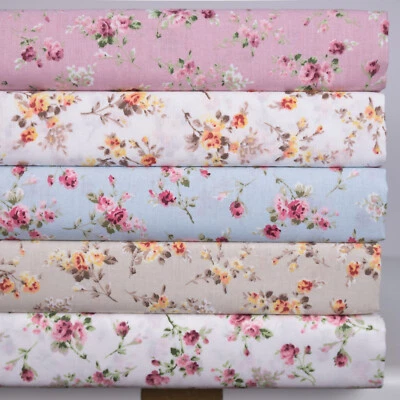 Baumwollstoff METERWARE "Cindy" Doppelbreite Blumen Stoff 100% Baumwolle ab 50cm - Bild 1 von 4