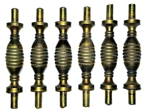 Part - Gallery POST, Solid Brass Turning, Desk, RJ Horner, NYC, c1890, 1 7/8" t - Picture 1 of 6