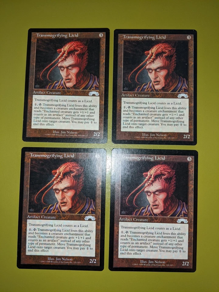 Transmogrifying Licid x4 Exodus 4x Playset Magic the Gathering MTG  - Image 1 of 1