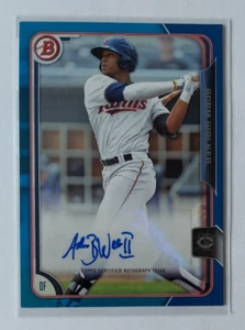 Adam Walker (Twins) 2015 Bowman Prospects AUTOGRAPH BLUE (only 150 made) - Picture 1 of 1