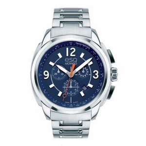ESQ Movado Excel Chronograph Blue Stainless Steel Men's Quartz Watch 07301417 - Picture 1 of 2