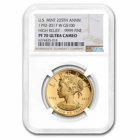 2017 High Relief American Liberty Gold PF-70 NGC - SKU#170346 Cover
