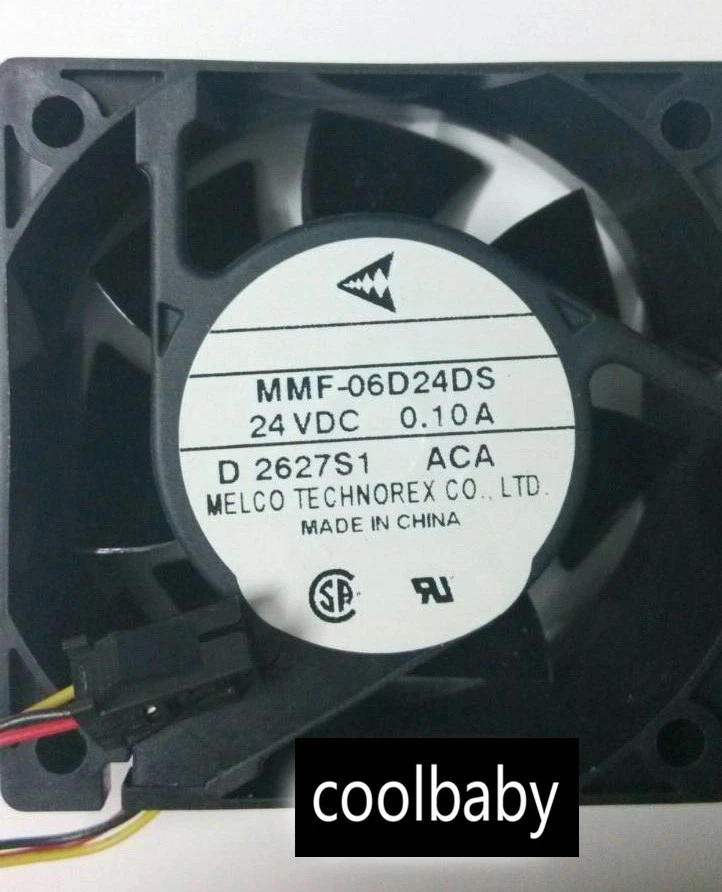 Melco Technorex MMF-06D24DS-ACA fan 24V 0.1A 60*60*25MM - Image 1 of 1