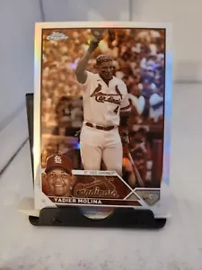 2023 Topps Chrom Yadier Molina Sepia Refraktor #14 St. Louis Cardinals - Bild 1 von 2