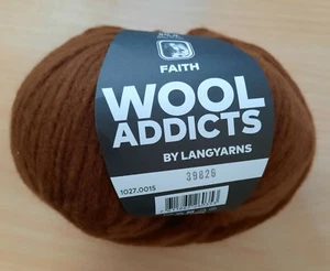 (199 €/kg): 50 g LangYarns Wooladdicts FAITH,leicht +Volumen,Fb. 015 #4682 - Bild 1 von 2