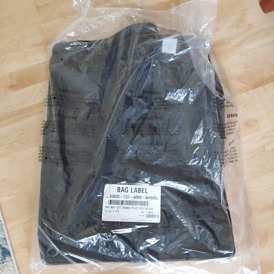 Honda Pilot 3 Pc Black  2018 Carpet  Mat Set 83600-TG7-A000-NH900L Made in USA Foto 1 de 3