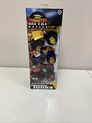 Tonka Monster Metal Movers 3 Pack - Fire Truck, Cement Mixer, & Front Loader G64 - Image 1 of 4
