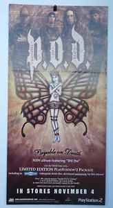 P.O.D. Payable On Death 2003 Promo Plattenladen 12x24 flaches Poster - Bild 1 von 2