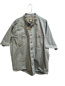 Cabela's Shooting Shirt Men's XL Green Ducks Unlimited Rifle Field Hunting Gear - Picture 1 of 7