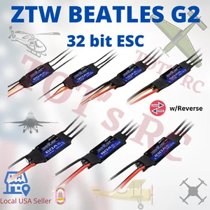 ZTW 32 bit G2 BEATLES ESC *CLEARANCE* 20A 40A 80A 100A 2-6s BEC Controller di velocità - Foto 1 di 17