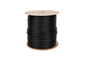 5901436707240 Kabel koncentryczny F690 BV+ŻEL CZARNY 305m LECHPOL ELECTRONICS LE - Zdjęcie 1 z 2