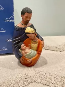 African Family Triorama Nativity Figurine Under African Skies by CloudWorks - Picture 1 of 12