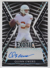 2023 LEAF EXOTIC QUINN EWERS /8 AUTO MOJO ZEBRA AUTOGRAPH #BA-QE1 TEXAS