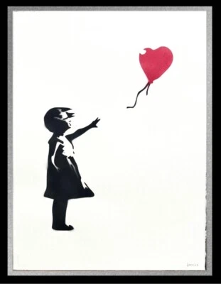 BANKSY"Girl With Balloon"-Original Spray Painting-Iconic Street Art Beauty - Image 1 of 4
