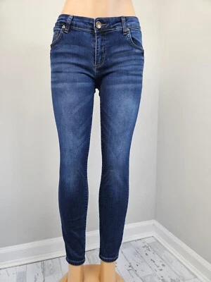 Kut from The Kloth Womens Jeans 6 S Toothpick Skinny Mid Rise Blue - Image 1 of 4
