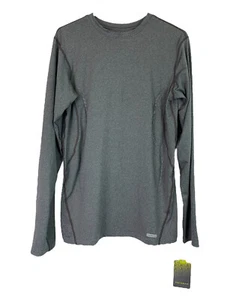 TEK GEAR Compression Size 2XL Heathered Gray Long Sleeve Athletic Shirt NWT - Picture 1 of 9