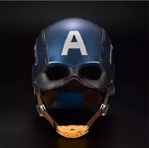 IN US!! Marvel Captain America Helm 1/1 tragbare Maske Sammlung Cosplay Requisite - Bild 1 von 12