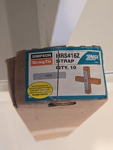 12x Simpson Strong Tie HRS416Z ZMAX Galvanized 12-Gauge 16-Inch Heavy Strap Tie - Picture 1 of 4