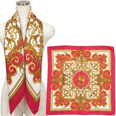 Hermes "TUILERIES" Carre 90 Silk 100% Scarf Vintage Rare Cleaned - Image 1 of 4