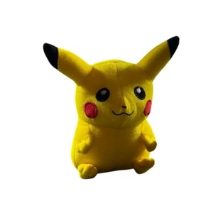 Pokemon Pikachu Plush Toy Stuffed Animal Yellow Cheeks Black Ears Cute - Picture 1 of 8
