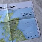 Harper Collins Daily Mail Double Sided Map UK British Isles 1884 & 2016