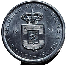 Münze Belgisch Kongo / Ruanda Urundi, #km3, 5 Franc 1956 , SS