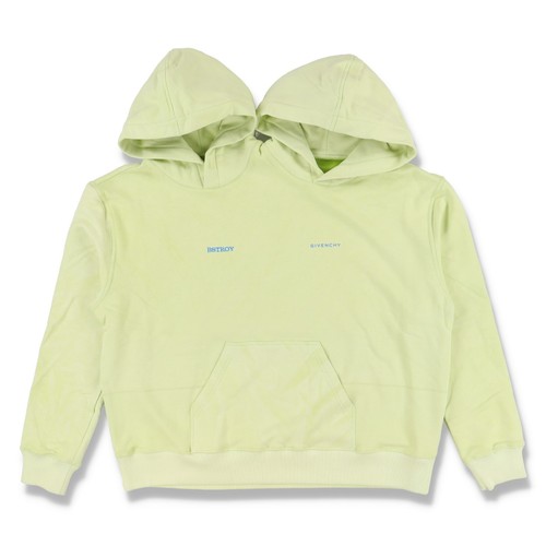 Felpa con cappuccio Givenchy × (B).Stroy verde doppio cappuccio logo oversize Taglia XL PREZZO AL PUBBLICO $1375