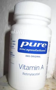 PURE ENCAPSULATIONS Vitamin A Retinylacetat 60 Veggie Kapseln - Bild 1 von 4