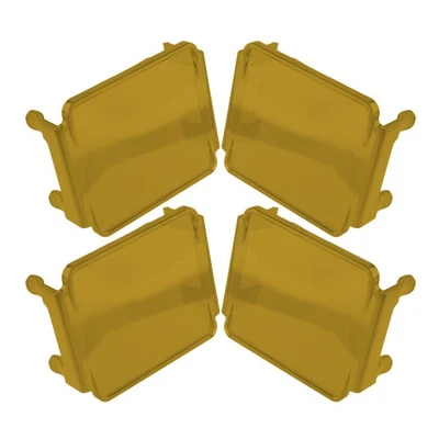 4pcs Protective Lens Cover For 3x3" Square Cube Pods Work Light Driving Light - Image 1 of 4
