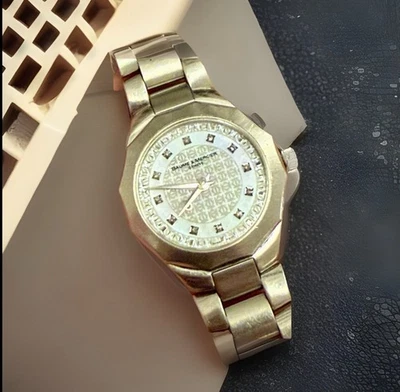 ✅ BAUME & MERCIER RIVIERA WOMEN'S 22MM MOTHER OF PEARL DIAMOND WRISTWATCH ✅ - Image 1 of 4