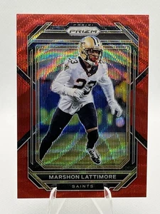 2022 Panini Prizm - [Base] - Red Wave Prizm #214 - Marshon Lattimore /149 - Bild 1 von 2
