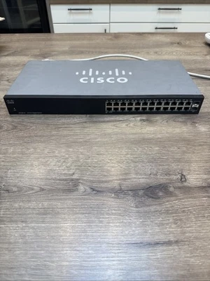 Cisco SG100-24 24 Port Gigabit Ethernet Network Smart Switch - Image 1 of 4
