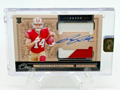 2024 Panini One Football Ricky Pearsall RPA Silver #/199 49ers - Image 1 of 2