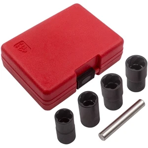 Twist Socket Damaged Worn Lug Nut Lock Extractor Tool Kit 21mm 22mm 5 pcs US - Picture 1 of 12