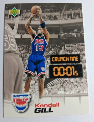 1997 Upper Deck Crunch Time - Kendall Gill New York Nets #CT27 NM - Image 1 of 2