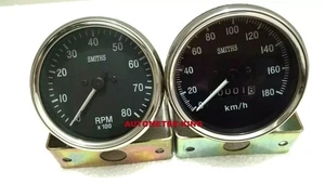 For Smiths replica 85 mm speedometer anti clock wise Tachometer Mechanical @24 - Picture 1 of 4