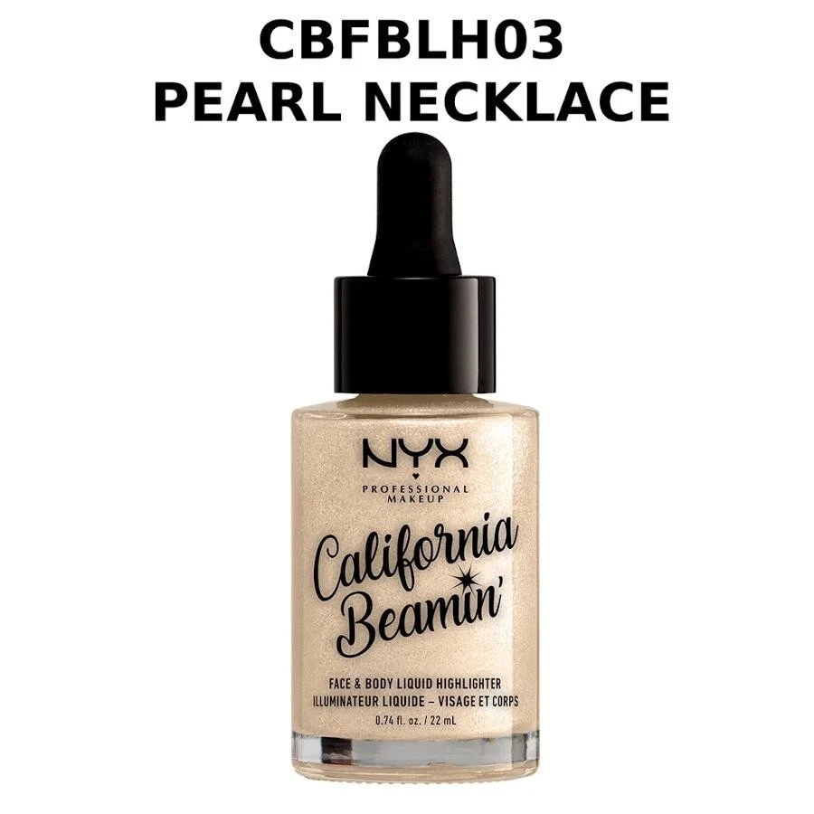 2 × NYX California Beamin' Face & Body Liquid Highlighter - Pear Nacklace - Image 1 of 1