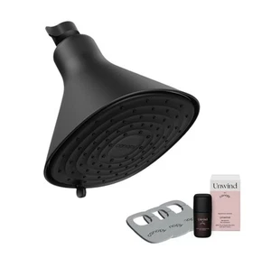 Soffione doccia filtro a baldacchino - alta pressione, pelle e capelli sani - nero opaco - Foto 1 di 9