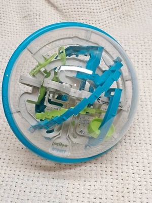 Perplexus Rebel 3D Puzzle Ball Maze - Skill Game Brain Teaser - Green Blue Grey - Image 1 of 2