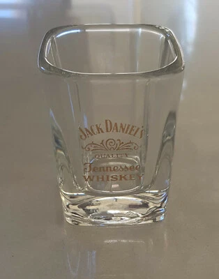 Vintage Jack Daniels Gold Print Shot Glass  - image 1 of 3