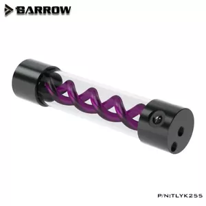 Barrow T-VIRUS Acrylic Double Helix Reservoir 255mm x 50mm TLYK255 Purple Helix - Picture 1 of 4