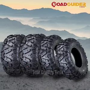 SET 4 ROAD GUIDER ATV/UTV TIRES 26×9-12 26X9X12 FRONT & 26×11-12 26X11X12 REAR - Picture 1 of 7