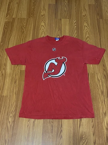 Martin Brodeur T Shirt Reebok New Jersey Devils NHL Hockey Red Large Cover