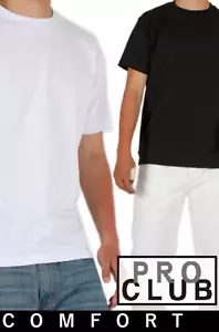 LOT 3 PACK PRO CLUB COMFORT T SHIRTS ProClub Plain Basic Short Sleeve S-3XL - Picture 1 of 2