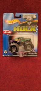 Vintage Hot Wheels Monster Jam Truck The Incredible Hulk (2002) 1:64 Scale NIP - Picture 1 of 4
