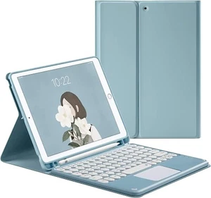 Touchpad Keyboard Case for Galaxy Tab A8 10.5 Inch 2022 SM-X200/X205/X207 Blue - Picture 1 of 8