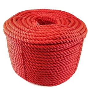 Cuerda multifilamento rojo de 3 hebras de 24 mm x 10 metros (cuerda flotante) Softline - Imagen 1 de 7